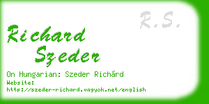 richard szeder business card